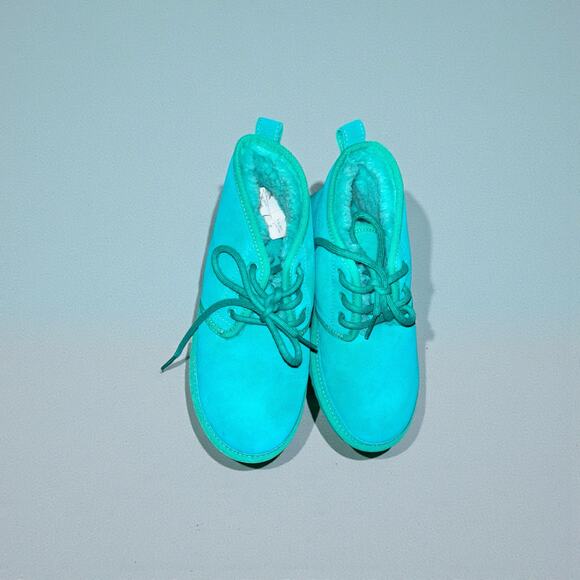 UGG Women’s Neumel Chukka Boots Size 7 – Green Suede Lace-Up Ankle Boot NWOB - Picture 5 of 10